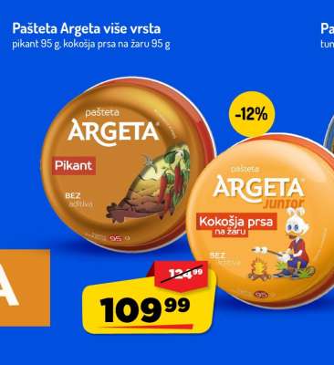 Pašteta Argeta više vrsta