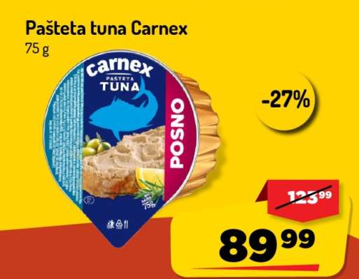 Pašteta tuna Carnex