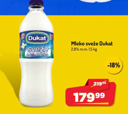 Mleko sveže Dukat