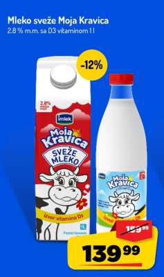Mleko sveže Moja Kravica