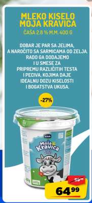 Mleko kiselo Moja Kravica