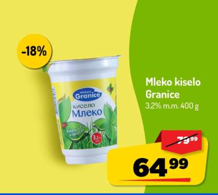 Mleko kiselo Granice