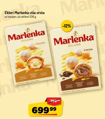 Ekleri Marlenka više vrsta