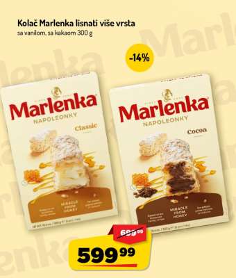 Kolač Marlenka lisnati više vrsta