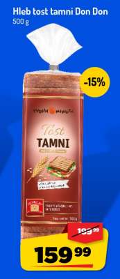 Hleb tost tamni Don Don