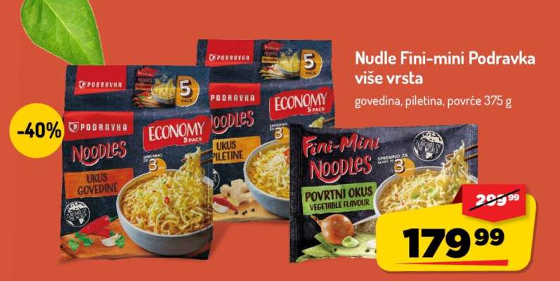 Nudle Fini-mini Podravka