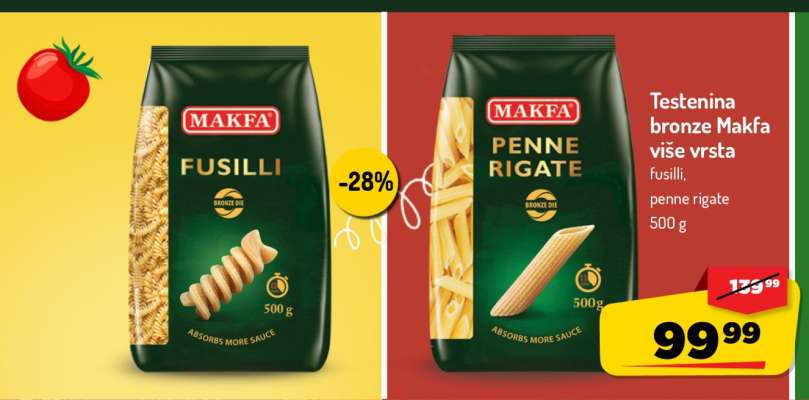 Testenina bronze Makfa više vrsta