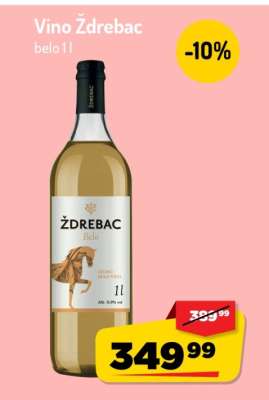 Vino Ždrebac Belo, 1l