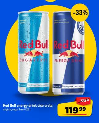 Red Bull energy drink više vrsta