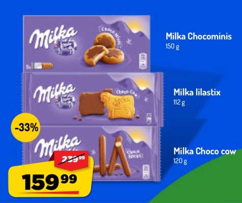 Milka Chocominis, Milka lilastix, Milka Choco cow