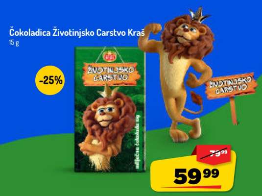 Čokoladica Životinjsko Carstvo Kraš