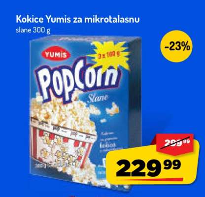 Kokice Yumis za mikrotalasnu