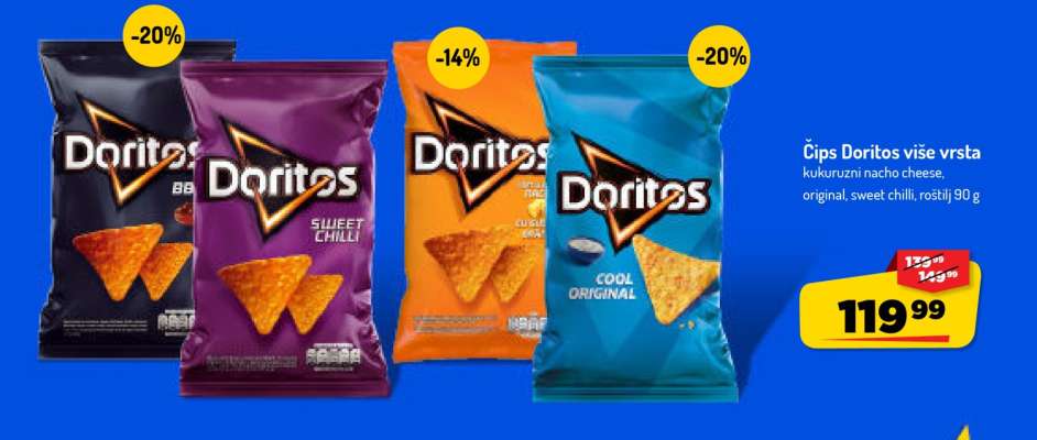 Čips Doritos više vrsta