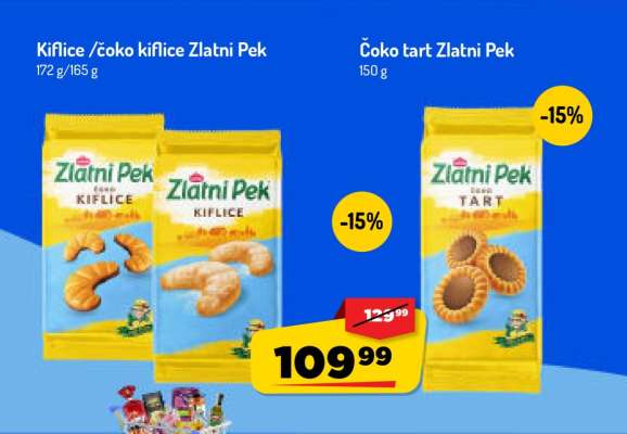 Kiflice / čoko kiflice Zlatni Pek