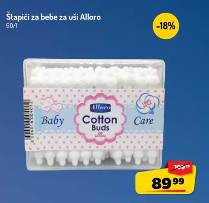 Štapići za bebe za uši Alloro
