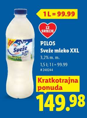 Pilos Sveže mleko XXL