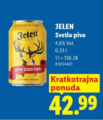 Jelen Svetlo pivo