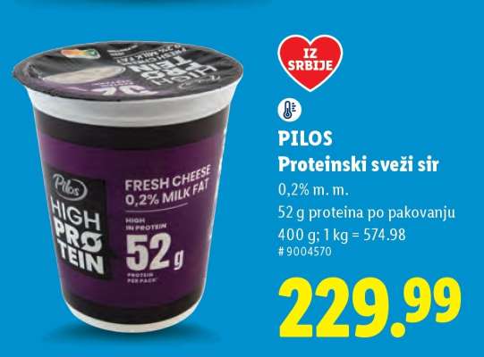 Pilos Proteinski sveži sir