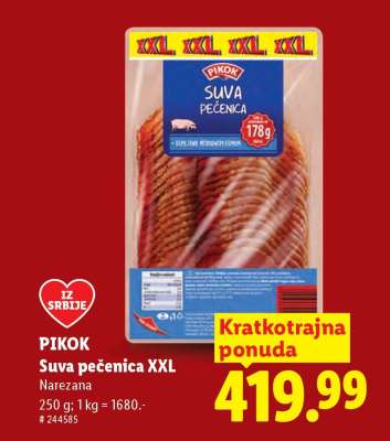 Pikok Suva pečenica XXL