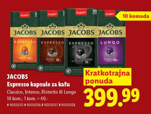 JACOBS Espresso kapsule za kafu