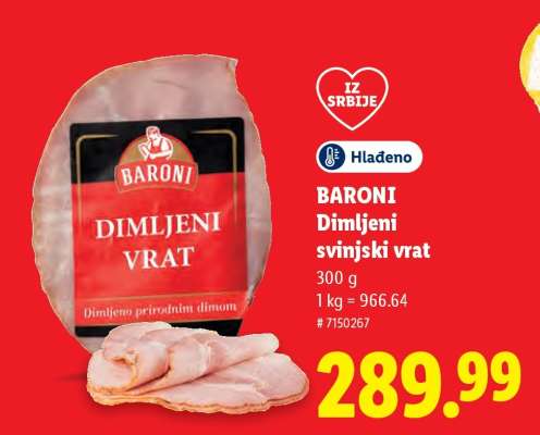 Baroni Dimljeni svinjski vrat