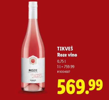 Tikveš Roze vino