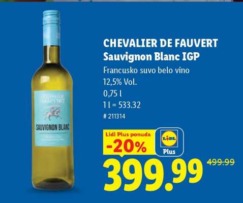 Chevalier de Fauvert Sauvignon Blanc IGP