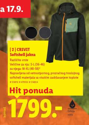 CRIVIT Softshell jakna