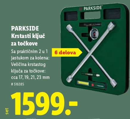 PARKSIDE Krstasti ključ za točkove