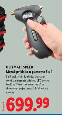 Ultimate Speed Merač pritiska u gumama 5 u 1
