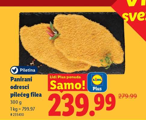 Panirani odresci pilećeg filea