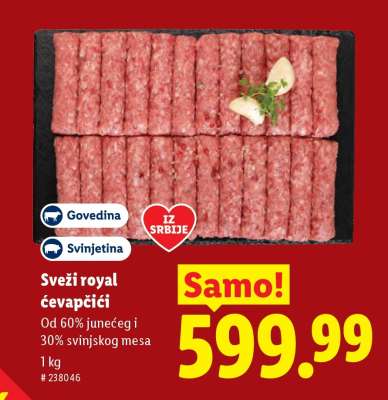Sveži royal ćevapčići