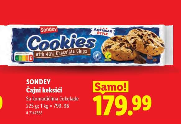 Sondey Čajni keksići