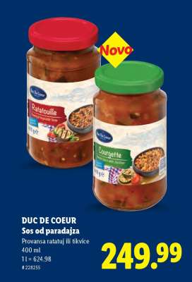 DUC DE COEUR Sos od paradajza