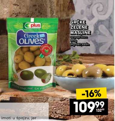 GRČKE ZELENE MASLINE