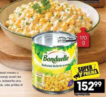 Bonduelle Kukuruz šećerac u zrnu