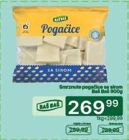 Smrznute pogačice sa sirom Baš Baš 900g