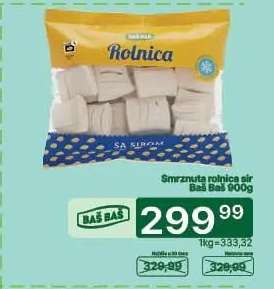 Smrznuta rolnica sir Baš Baš 900g