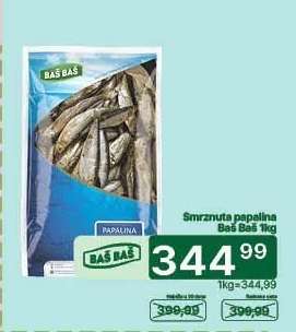 Smrznuta papalina Baš Baš 1kg