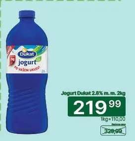 Jogurt Dukat 2,8% m.m. 2kg