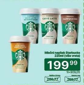 Mléčný nápoj Starbucks 220ml