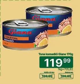 Tuna komadići Giana 170g