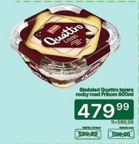 Sladoled Quattro layers rocky road Frikom 800ml