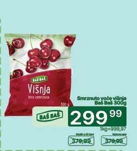 Smrznuto voće višnja Baš Baš 300g