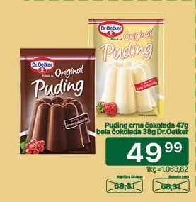 Puding crna čokolada 47g bela čokolada 38g Dr.Oetker