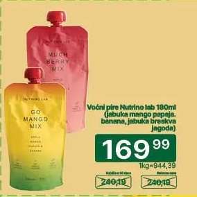 Voćni pire Nutrino lab 180ml