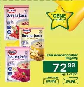 Kaša ovsena Dr.Oetker 60g/62g