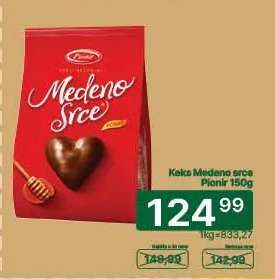 Keks Medeno srce Pionir 150g