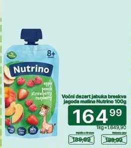 Voćni dezert jabuka breskva jagoda malina Nutrino 100g