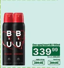 Deo sprej heart BU 150ml